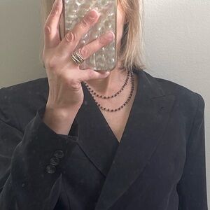 Sapphire & silver necklace